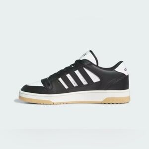 Adidas Black and White Court Sneakers